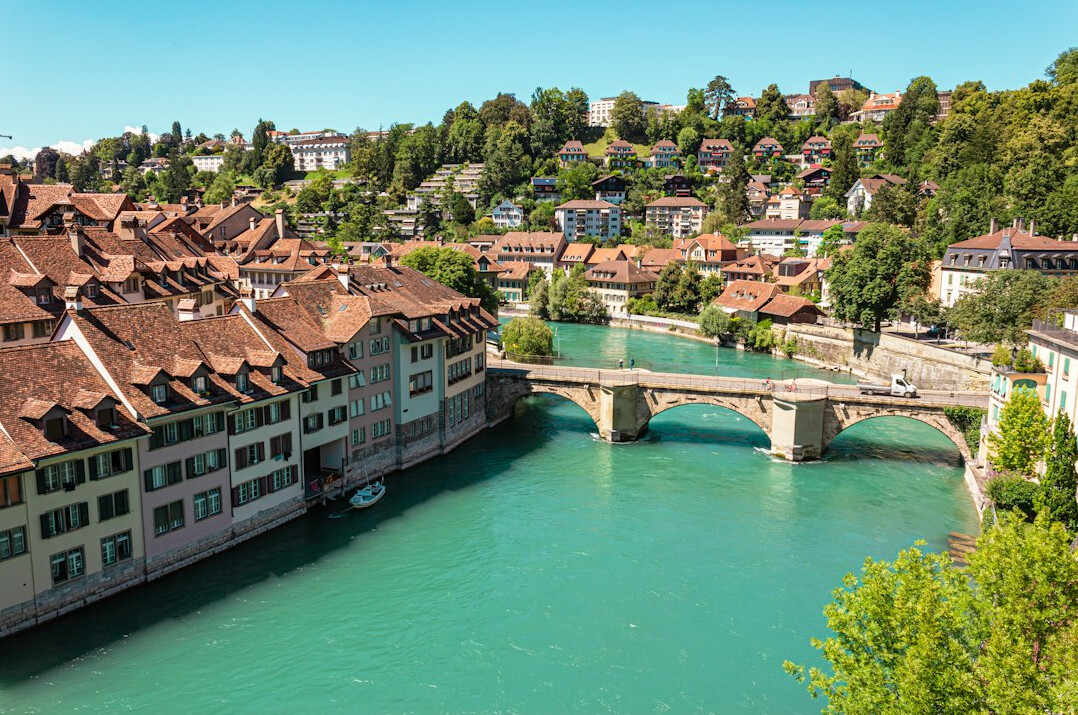 polluted swiss river