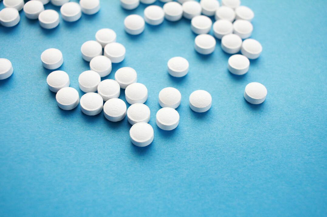 pharmaceutical pills on table