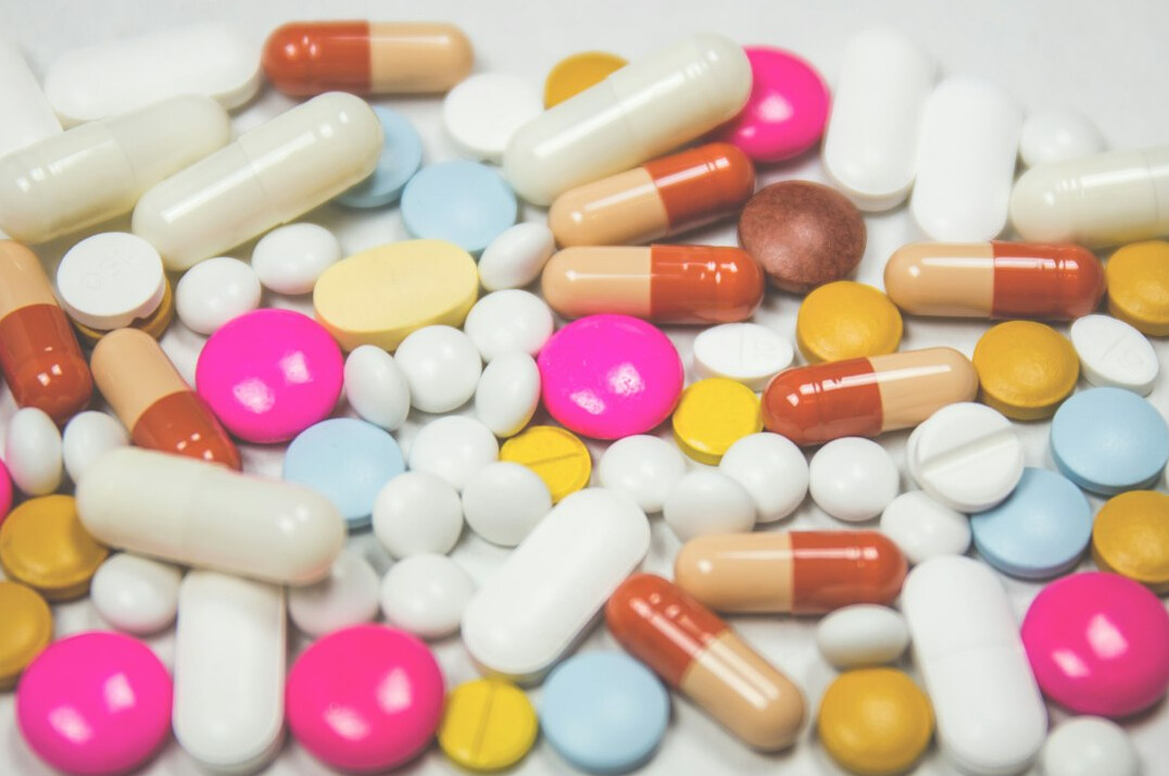 pharmaceutical pills on table